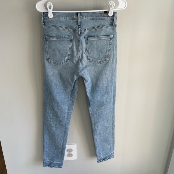 Citizens of Humanity Rocket Crop Mid-Rise Skinny Jeans - Light Wash - Size 27 - Picture 7 of 15